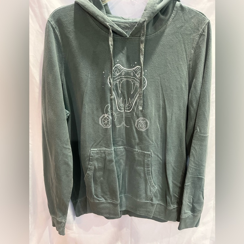 Juniors Green Slytherin Lightweight Hoodie